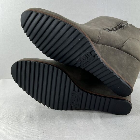 Soul Naturalizer Haley Light Gray Wedge Bootie size 8.5W - Picture 6 of 7